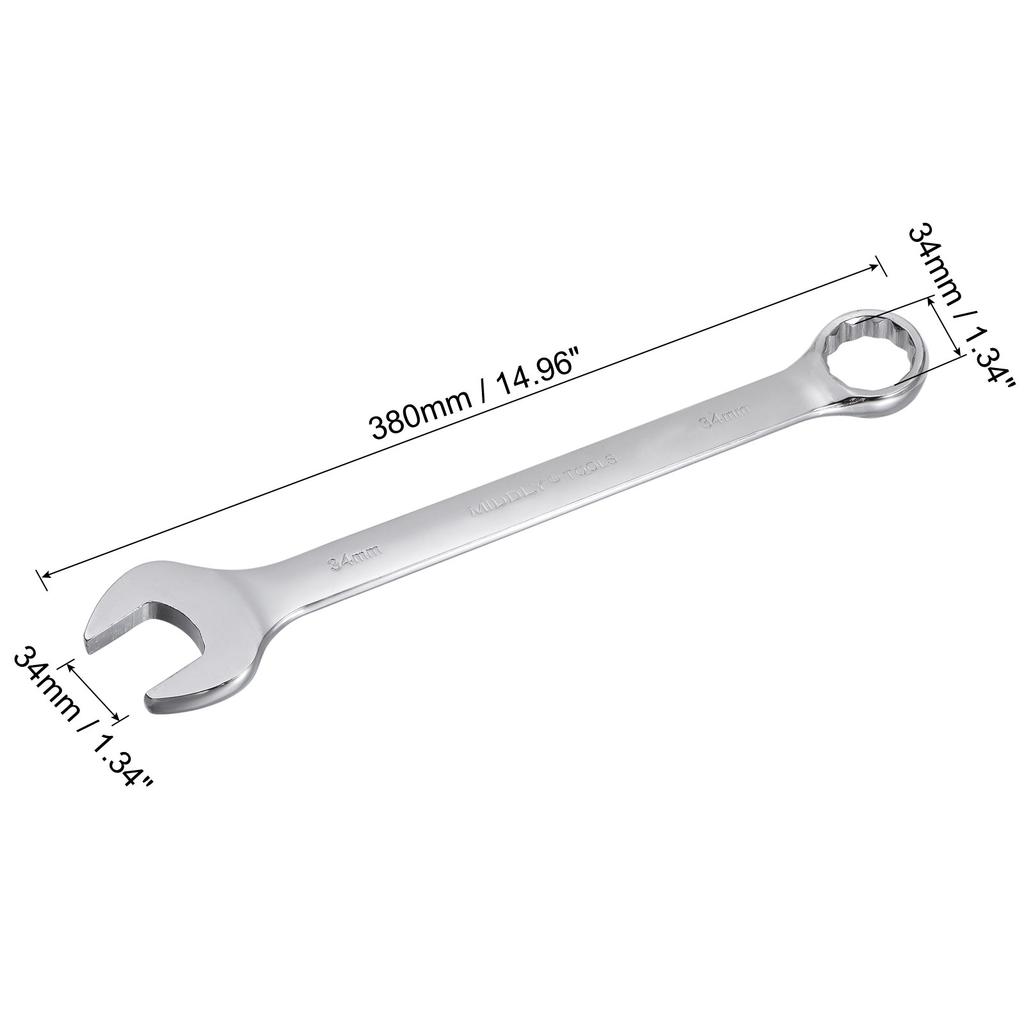 Metric Combination Wrench Spanner 12-Point Box Open End Wrench Cr-V Hand Tools 7/14/20/25/26/27/28/29/30/32/34mm