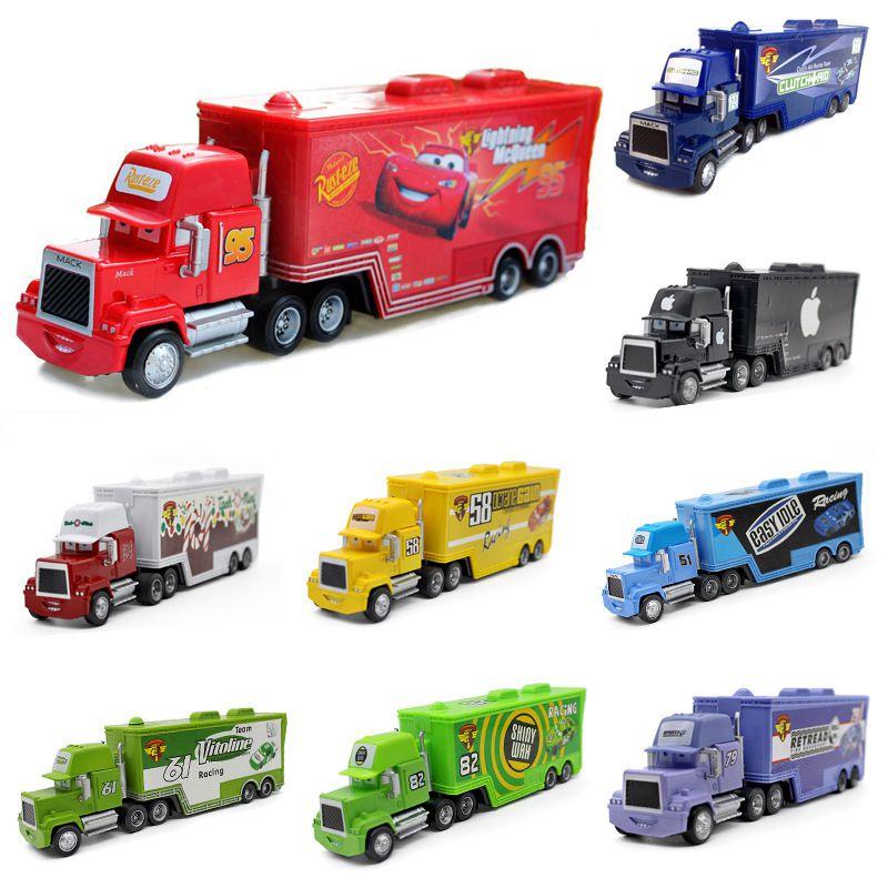 Colorful Cars Mack Lightning Mcqueen King Jackson Storm Racer Truck Toy For Kids