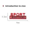 1Pc 3D Metal Sport Edition Logo Car Front Grille Badge Side Fender Rear Trunk Emblem Sticker Decal