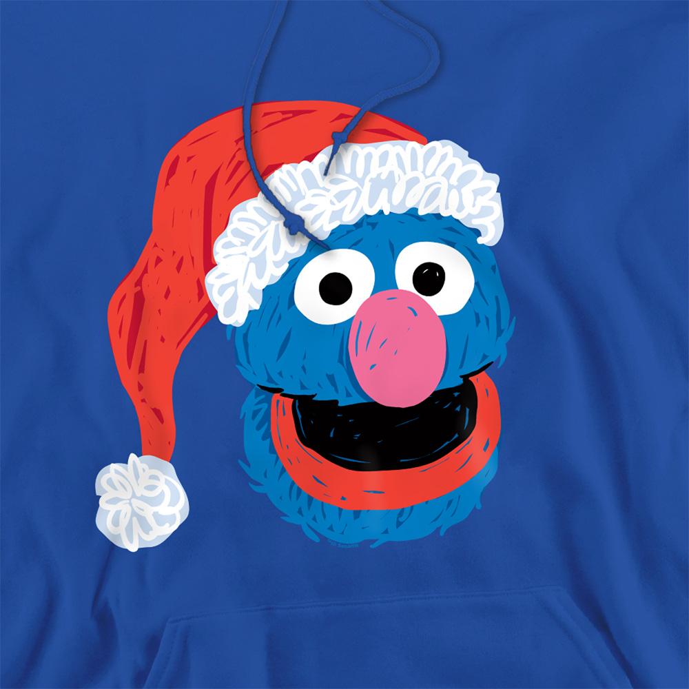 Sesame Street Unisex Adult Grover Scribble Christmas Hoodie