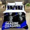 Zestawy pościeli Rock Band Imagine Dragons wykwintny zestaw pościeli poszwa na kołdrę zestaw kołdry pościel luksusowy prezent urodzinowy