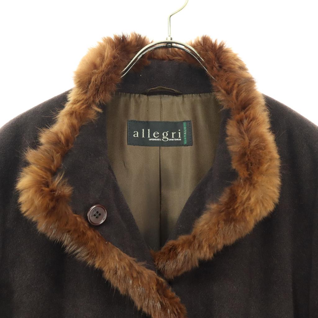 Beauty Products Allegri Made In Japan Long Sleeve Angola Coat 11AR Brown Women Used