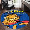 Garfield Printed Round Rug Carpet Chair Rug Area Rug Entryway Doormats,for Office Chair Living Room Bedroom Kitchen Room.