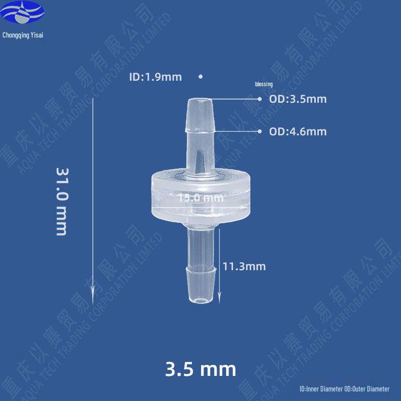 Ozone & Oil Resistant Plastic Check Valve / Stop Valve / Non-Return Valve
