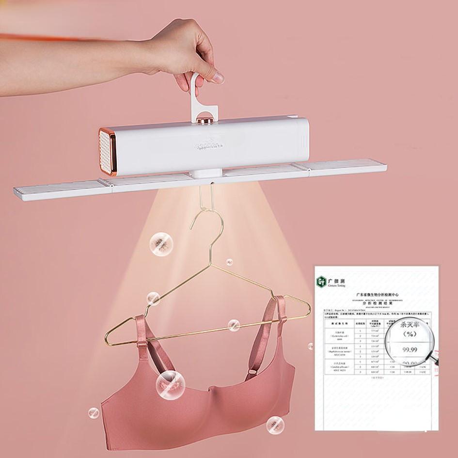 400W Folding Portable Clothes Hanger Shoe Dryer Clothes Sterilization Dryer Household Quick-heating Dryer 520x60x732mm