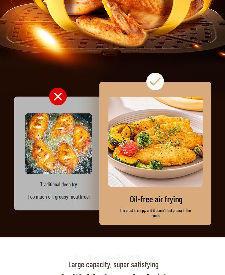 Inteligentná multifunkčná teplovzdušná rúra s veľkým objemom