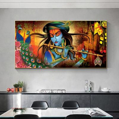 Lord Radha Krishna Plakáty a grafiky Abatract Nástěnné malby na plátně do obývacího pokoje Moderní domácí dekorace Náboženství Cuadros