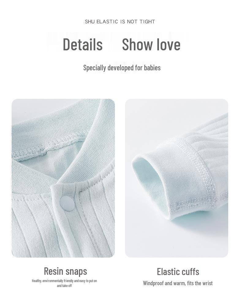 Unisex Baby Romper: Pure Cotton, Four Seasons, Air Conditioned Comfort, Perfect for Spring and Autumn.