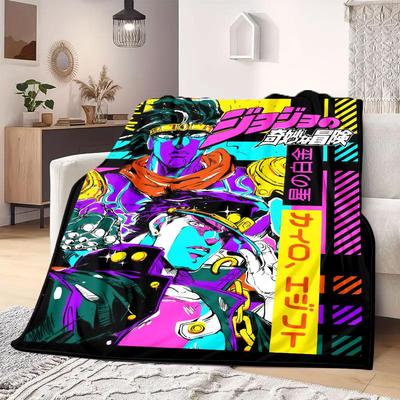 JOJO anime Flanelová deka Teplá, Pohodlná, Vhodná do ložnic, Na pohovky, Postele, Židle, Na pikniky, Na cestování