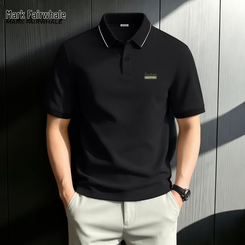 Mark Fairwhale Men s 2026 Business Casual Short-Sleeve Polo Shirt L