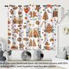 Christmas Gingerbread Man Digital Print Blackout Curtain – Polyester, Thickened, Sun Protection
