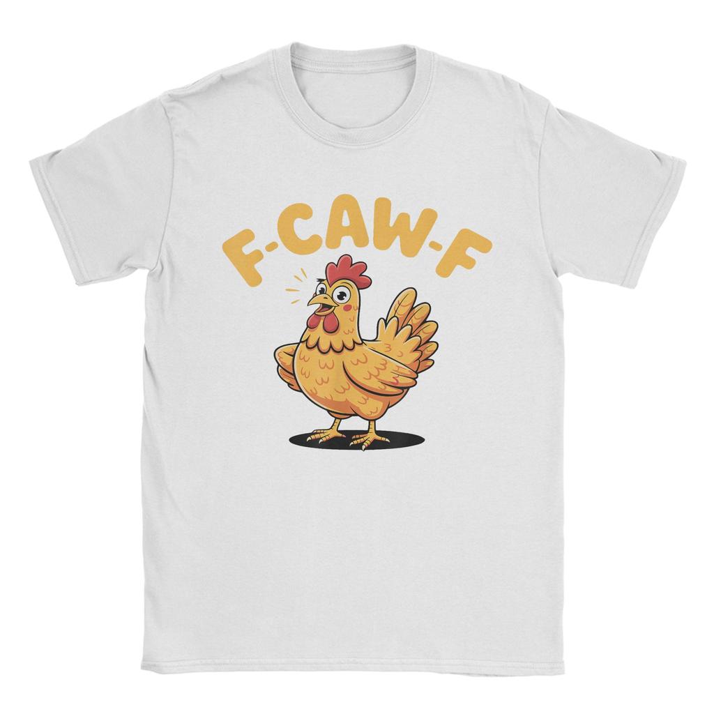 Vintage T-Shirt F-Caw-F Huhn FCAWF Huhn Baumwoll-T-Shirts Mode T-Shirt für Paare Fantastische Lässige Kurzarmkleidung