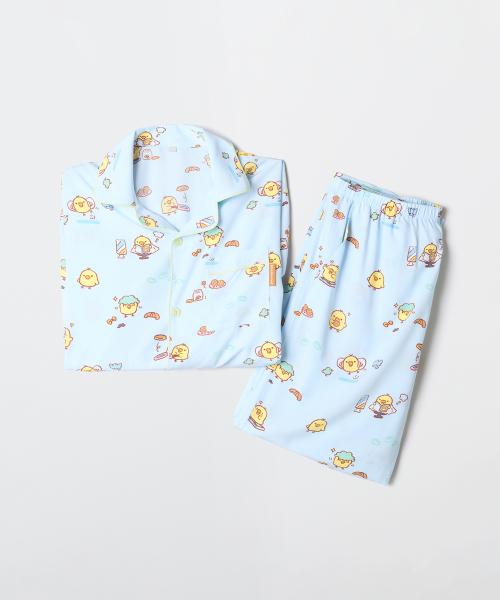 [SPAO] Rilakkuma Bears' Free Time Long Sleeve Pajamas (Light Blue)_SPPPG23U04 [Shipped from Korea] 100% Authentic