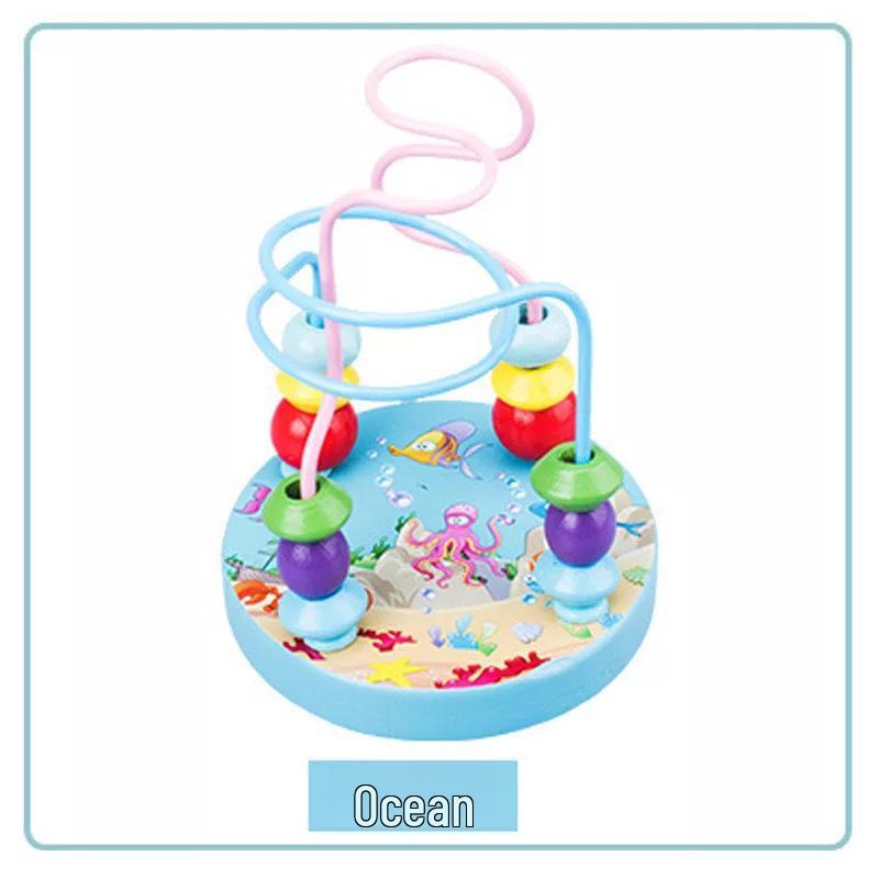 Mini Beads Wooden Building Blocks: Educational Cartoon Toy for Kids, Boys & Girls - Holiday Gift