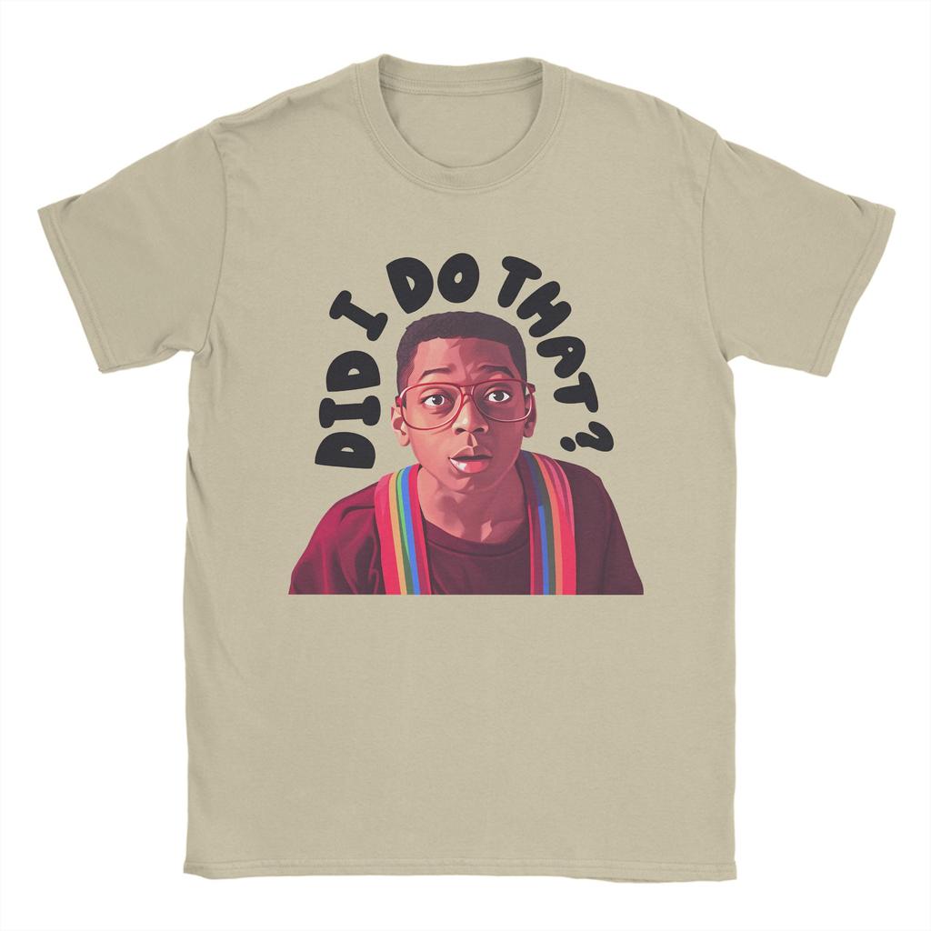Sommer Steve Urkel Habe ich das gemacht Hip Hop T-Shirts Baumwoll-T-Shirt für Männer Y2K Spaß Großhandel Kurzarmbekleidung