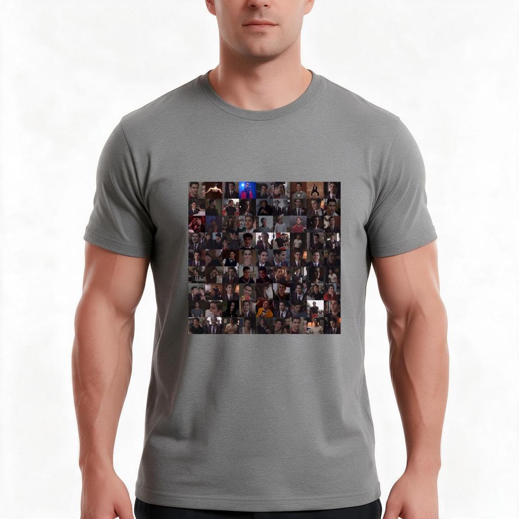 Blaine Anderson Collage Unisexy Items Available Tshirt Summer Casual Cotton Tee Oversized Streetwear Tops Unisex Unisex Unisex