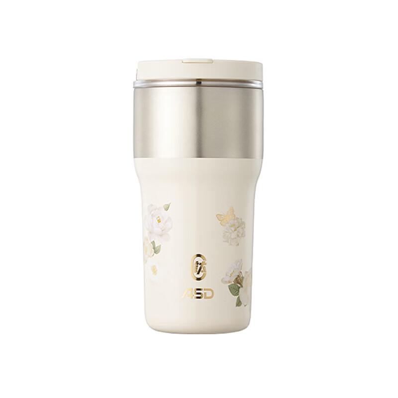 ASD Floral Whisper Pure Titanium Coffee Cup