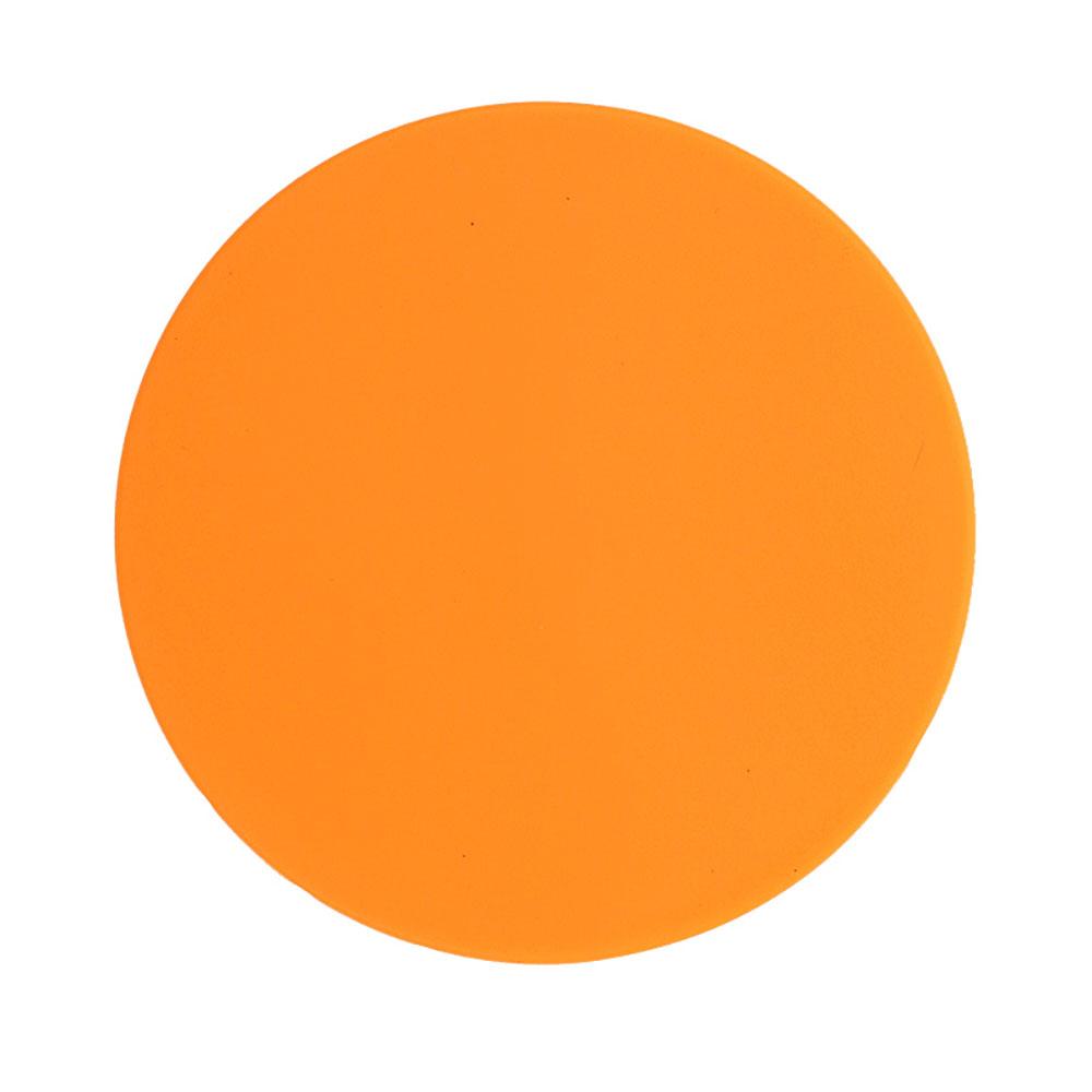 

Silicone world 10cm table mat candy color coaster round coaster waterproof non-slip insulation tea coaster table mat bar coaster оранжевый