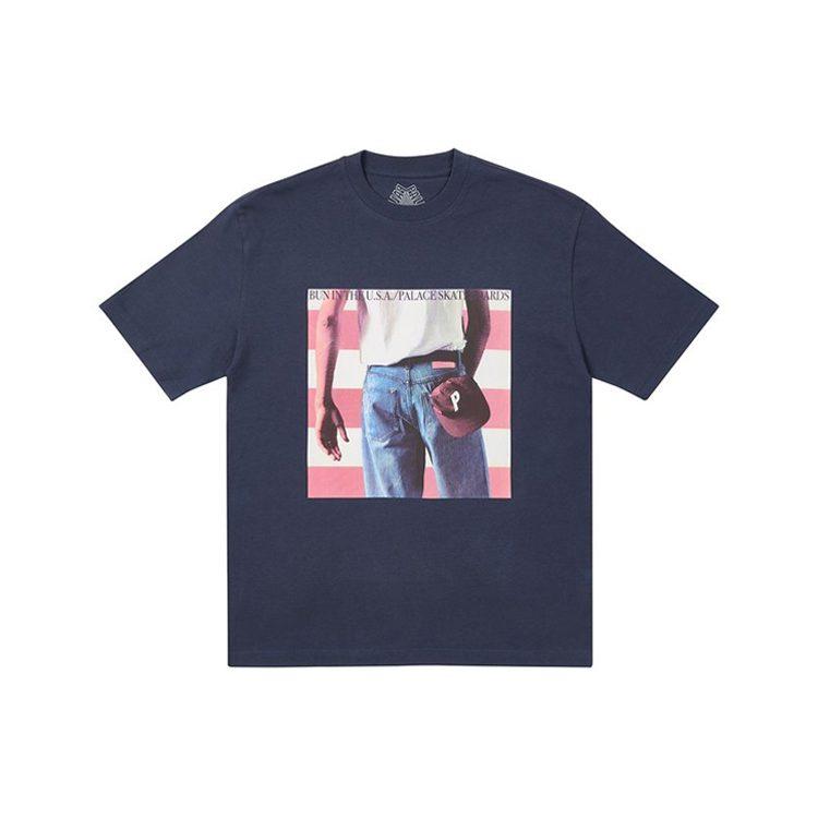 PALACE T Shirts Unisex Dark Blue Crew Neck Moderate P20TS071