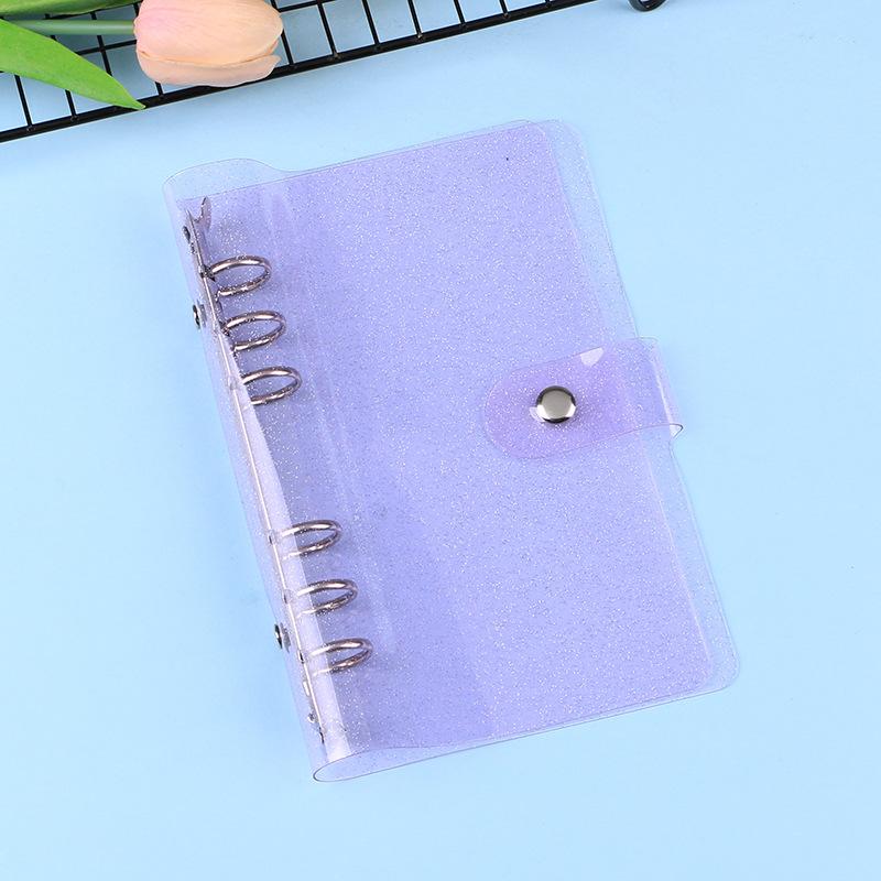 A7/A6/A5 Rose Golden Purple Blue Glittery Bling Binder Notebook Cover Diary Agenda Planner Paper Cover School Stationery