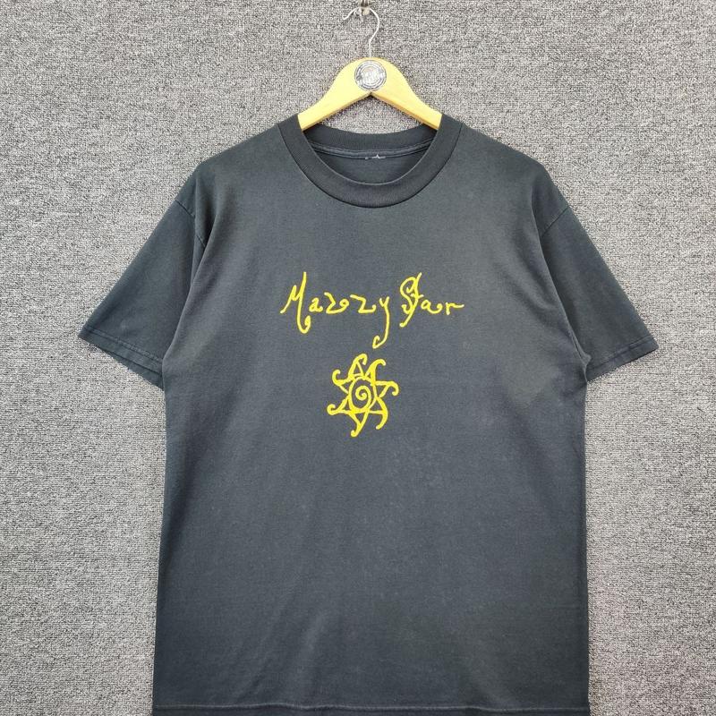 Vintage 90S Mazzy Star Rock Band Black T Shirt For