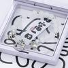 Small fresh color butterfly broken bead bracelet female ins style niche design new gray moonlight star and moon crystal jewelry