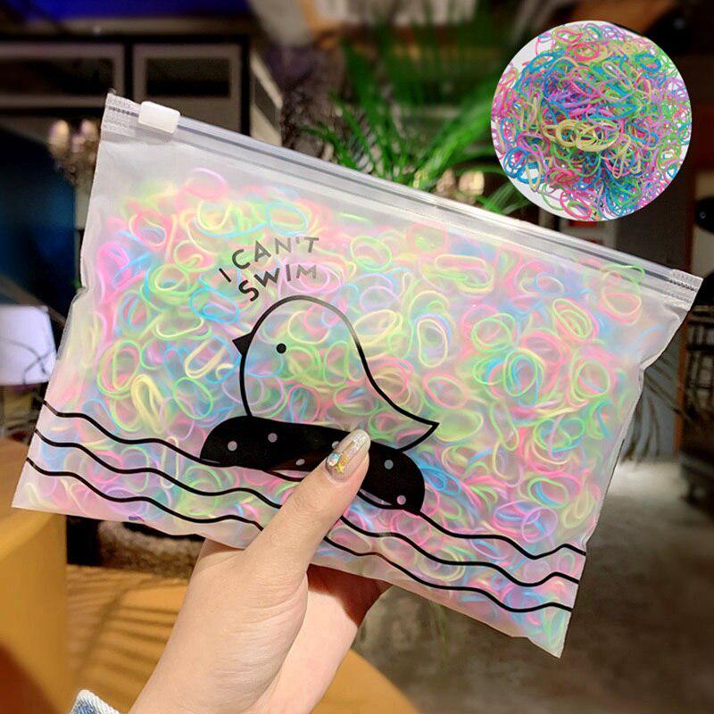 

1000 шт. Одноразовые резинки для волос для девочек, веревка для волос, головной убор, резинка для головы, милые резинки для волос для студенток, резинка для головы