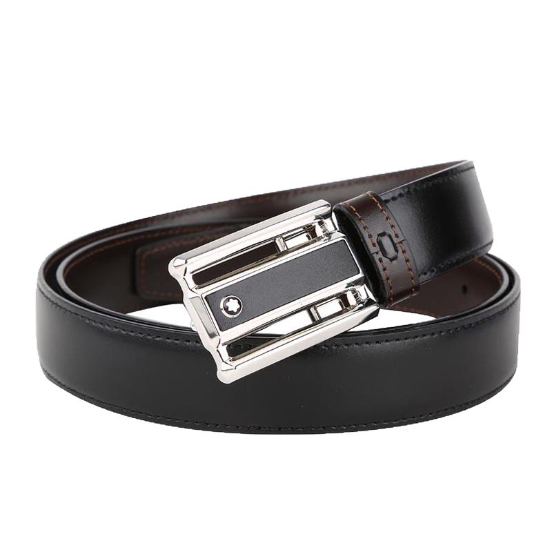 

Montblanc Reversible Leather Belt with Rectangular Buckle