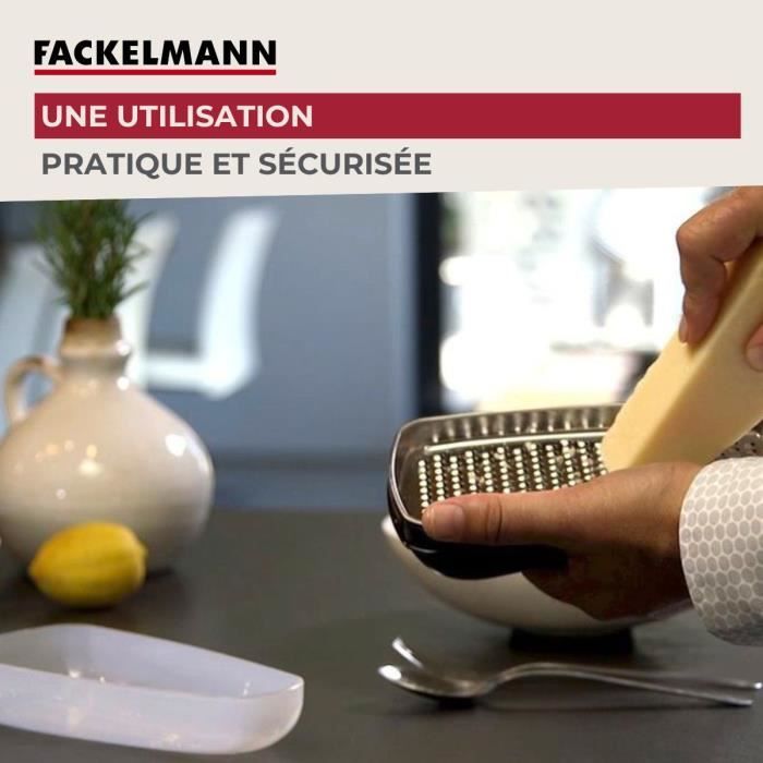 Duo Râpe À Zeste Et Râpe À Parmesan - FACKELMANN - Acier Inoxydable - 42 Et 19 Cm