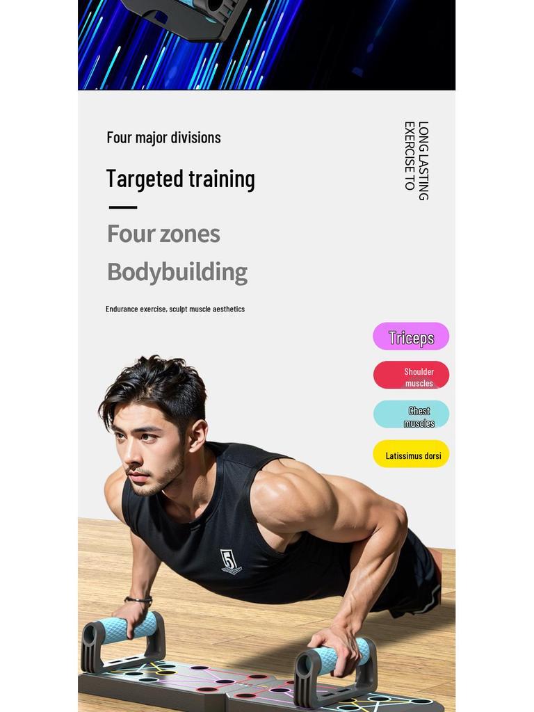 Multifunctional Push-up & Abdominal Muscle Trainer for Home Fitness