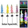 Solar Violet Lawn Plug in Light Outdoor Waterproof Courtyard Decoration Atmosphere Light String Flower Simulation Lantern