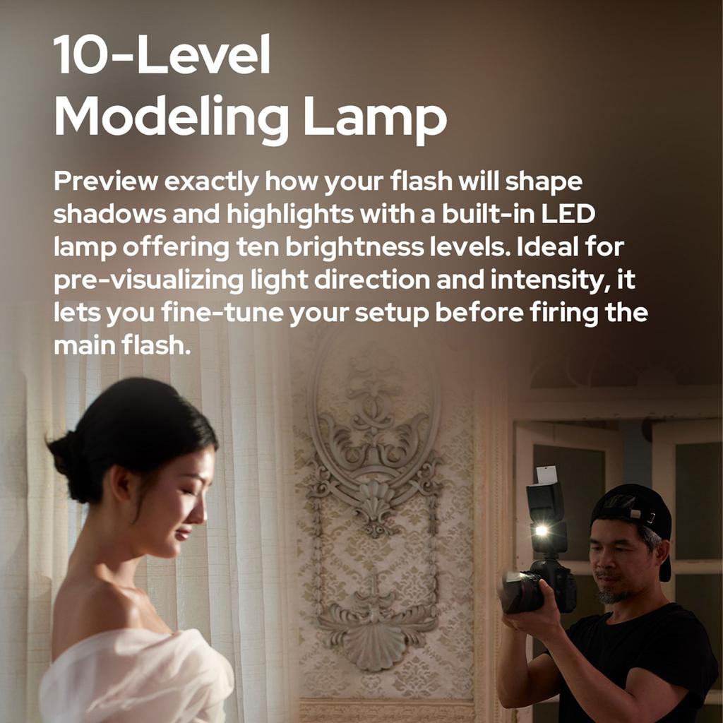 GODOX V480 Kamera Blits 2.0 Tommers Berøringsskjerm 2 Kontroll Innebygd 2.4G Trådløst X-system Full Effekt Blits LED