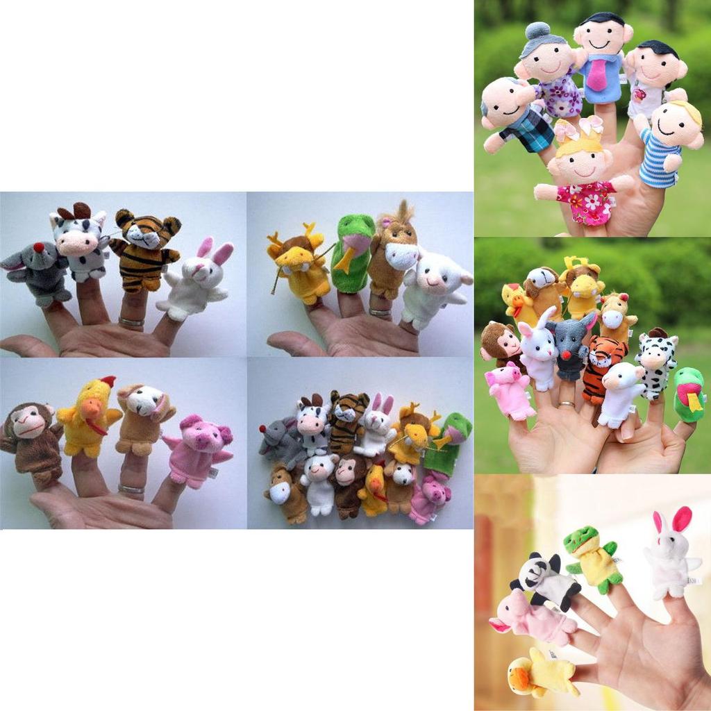 Colorful Cartoon Finger Puppets Doll Educational Toy For Kids And Family Activities