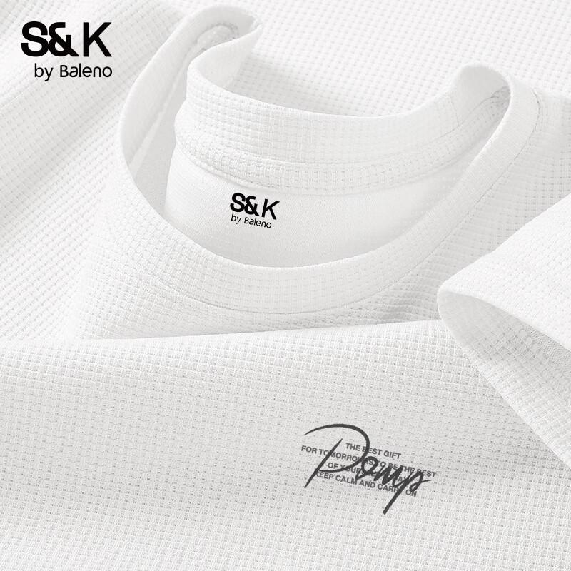 Мужская вафельная футболка Baleno серии S&K 4XL