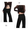American Women's Spring 2026 Loose Low-Waist Micro-Flare Suit Pants - Slimming Casual Trousers