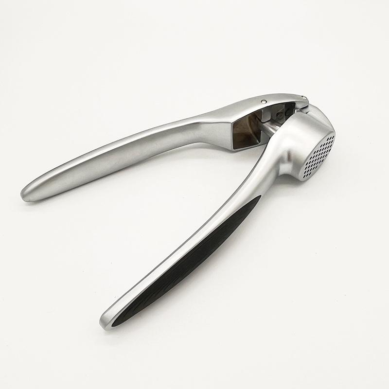 Stainless Steel Zinc Alloy Garlic Press & Masher - Multifunctional Kitchen Tool