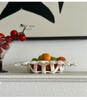 Korean-style Ceramic Hand-woven Storage Basket Coffee Table Desktop Fruit Basket Home Decoration Basket Snack Tray
