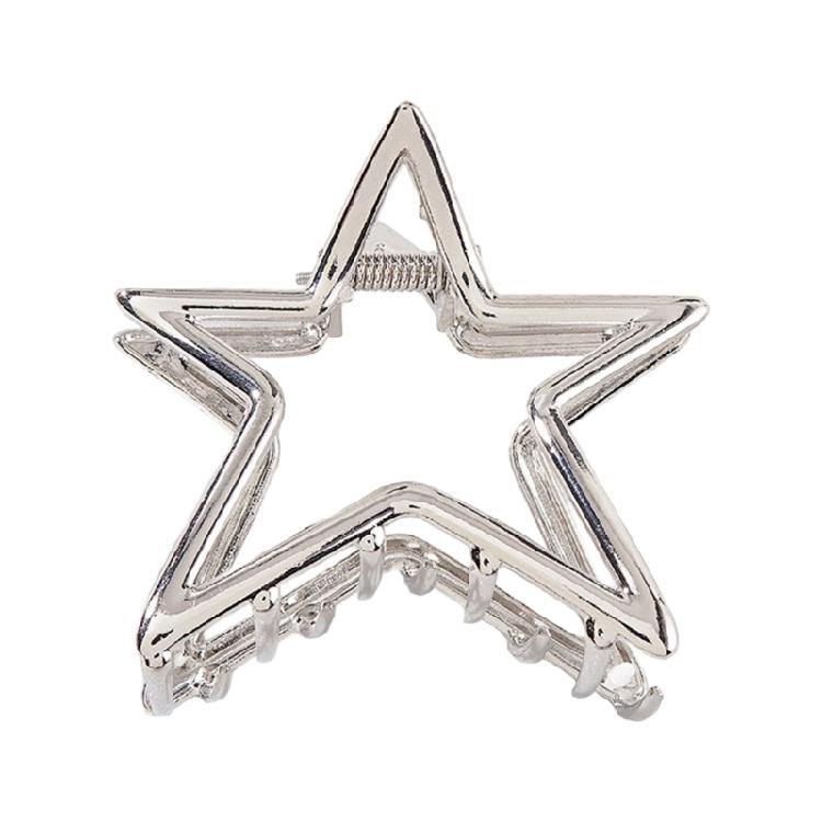 Trendy Hollow Star Hair Accessories Practical Metal Hair Claw For Women Girls Fashion Hairpin For Daily Styling Use
