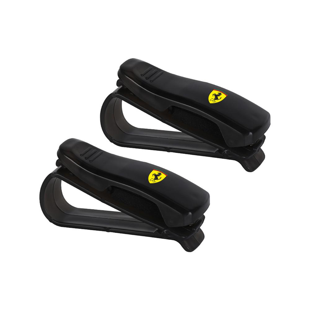 Car Sun Visor Glasses Clips Eyeglasses Storage Holder Car Valve For Ferrari 308 GT4 328 GTB GTS F355 360 Modena F430 458ltalia TG6
