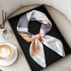 Retro Cashew Pattern Silk Square Scarf (70x70) - Versatile Long Ribbon for Neck
