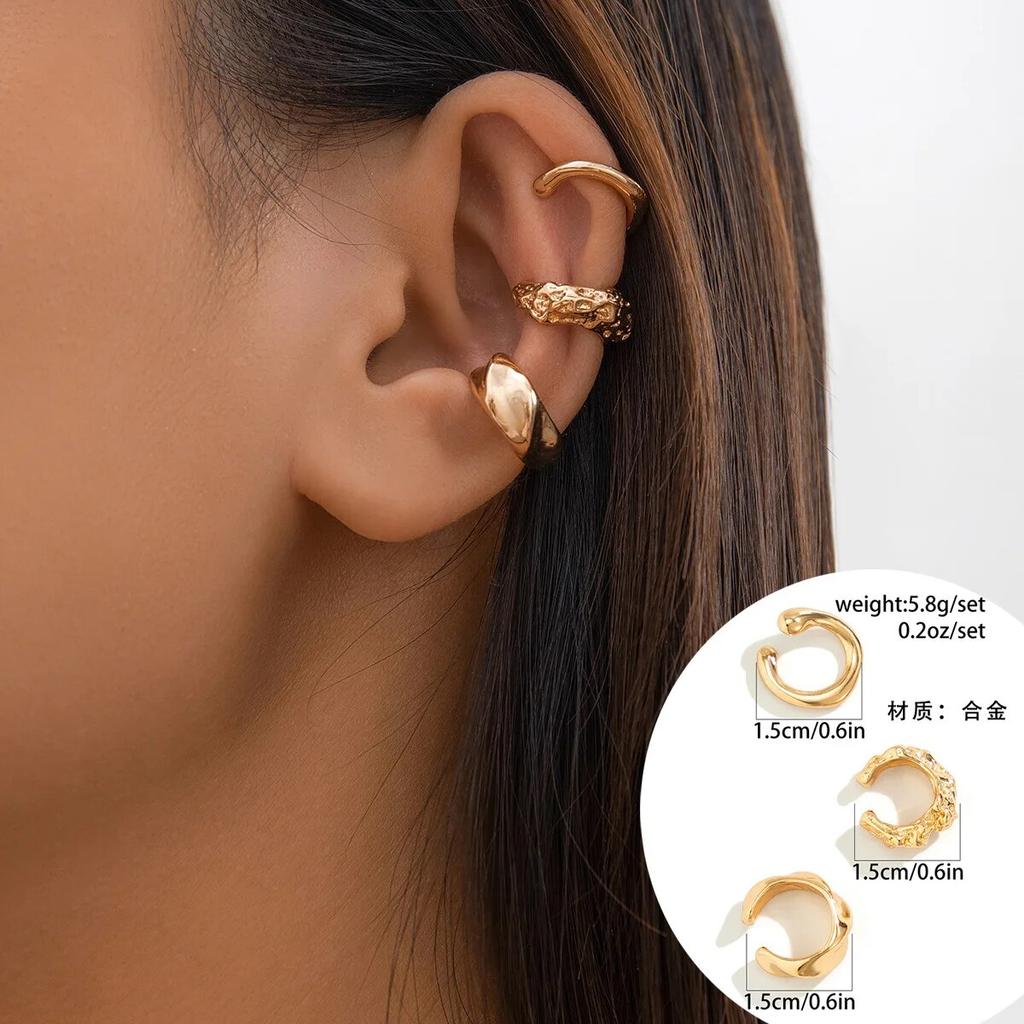 Small Cute Round Ear Clips Earrings for Women Trendy Charms Mini False Earrings Without Pins Accessories Fashion Jewelry Female