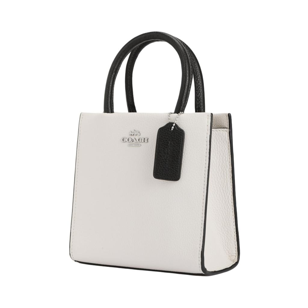 Coach Cally Cow Leather Handbag , Shoulder Bag , Crossbody Bag Mini Women's White (Unisex) Handbags CE598 SVNOK