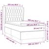 Box Spring Bed with Mattress Pink 100 x 200 cm Velvet