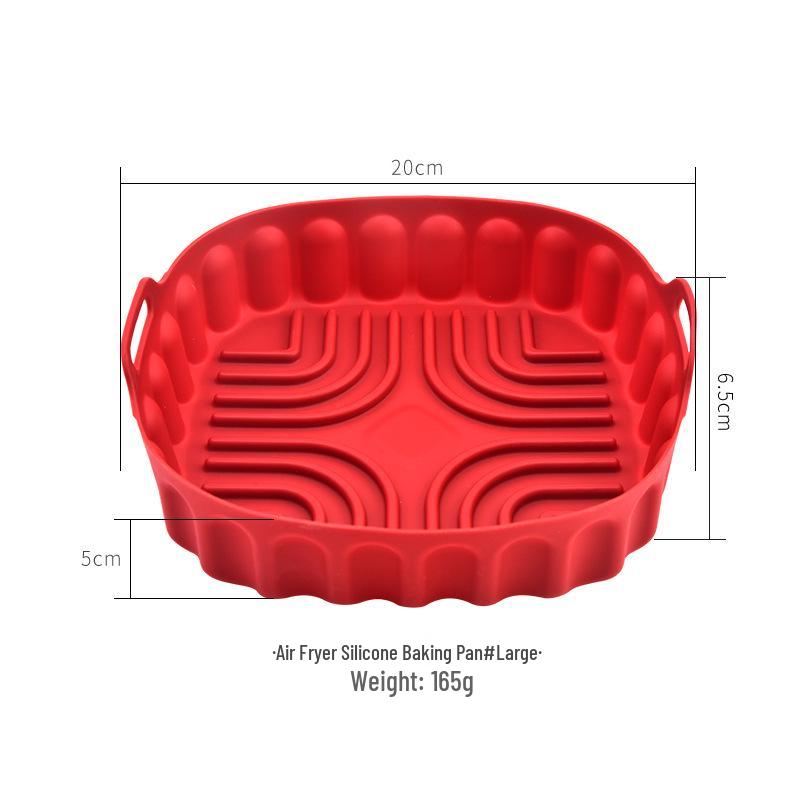 Silicone Air Fryer Baking Pan and Mat Set