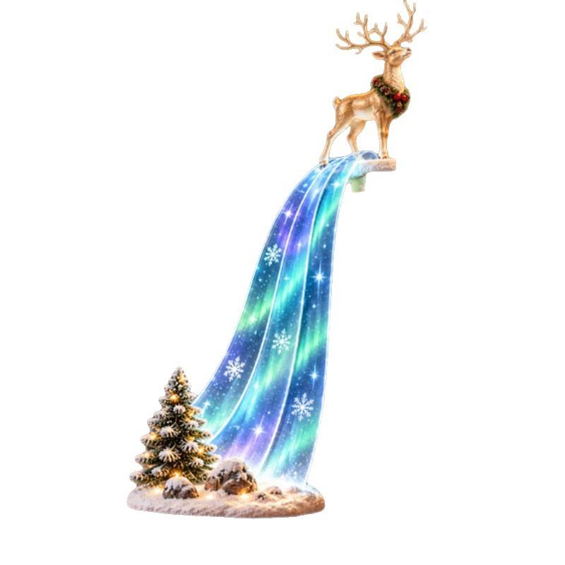Bookshelf Edge Lighting – Christmas Decor LED Strip Lights for Shelves, Warm White Holiday Accent Lamp