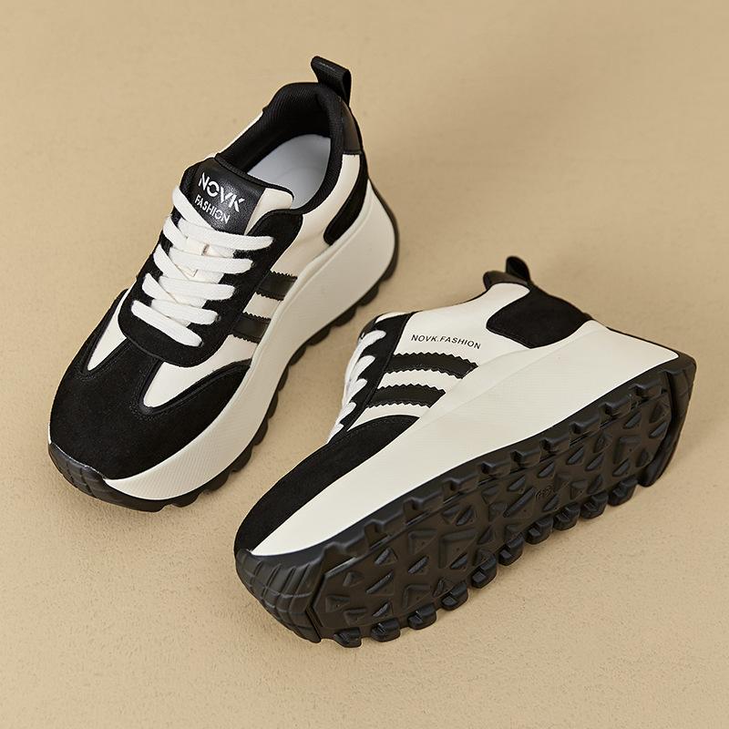 Leather Forrest Gump shoes women's shoes autumn women's 2025 new platform sports moral training shoes casual versatile height-increasing shoes ch
