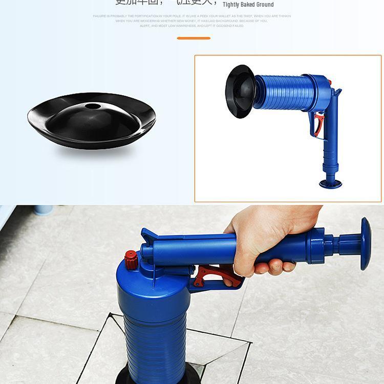 High-Pressure Toilet Plunger & Drain Cleaner Tool