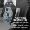 Pattern Insulated Lunch Bag - Portable, Reusable Cooler Tote for Home, Office, Outdoor - Polyester