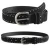 PU Leather Women Waist Belts Western Style Buckle Waist Belts Metal Rivet Waistbands  Girls