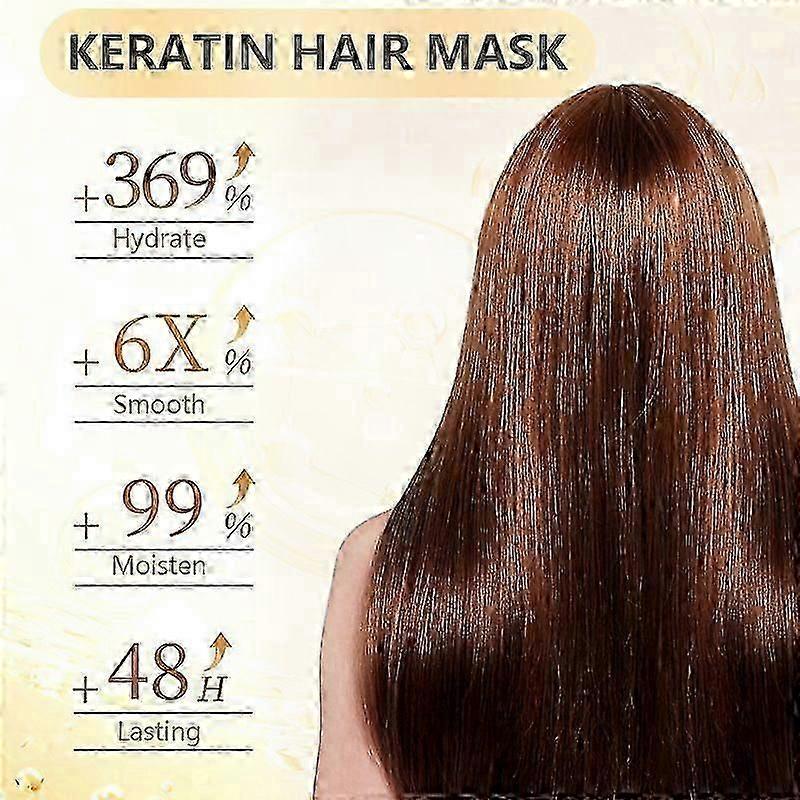 Keratin Hair Mask - Deep Conditioner for Dry Damaged Hair - Hydrates, Split Ends Repairs, Nourishes - Keratin Hair Treatment - Deep Conditioning Hair